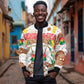 Burkina Faso Rising Horse Bomber Jacket Golden Harvest and National Pride - African Pride