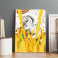 Burkina Faso Rising Horse Canvas Wall Art Golden Harvest and National Pride - African Pride