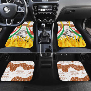 Burkina Faso Rising Horse Car Mats Golden Harvest and National Pride - African Pride