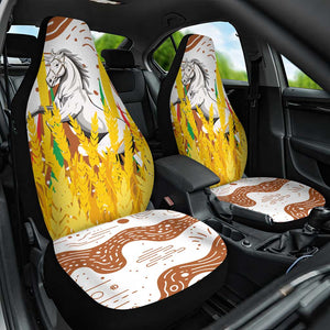 Burkina Faso Rising Horse Car Seat Cover Golden Harvest and National Pride - African Pride