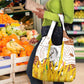 Burkina Faso Rising Horse Grocery Bag Golden Harvest and National Pride - African Pride