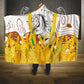 Burkina Faso Rising Horse Hooded Blanket Golden Harvest and National Pride - African Pride