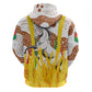 Burkina Faso Rising Horse Hoodie Golden Harvest and National Pride - African Pride