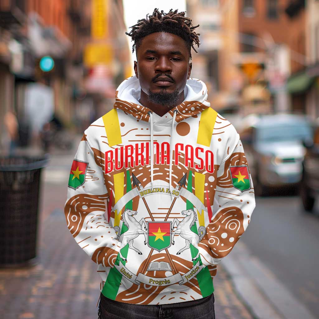 Burkina Faso Rising Horse Hoodie Golden Harvest and National Pride - African Pride