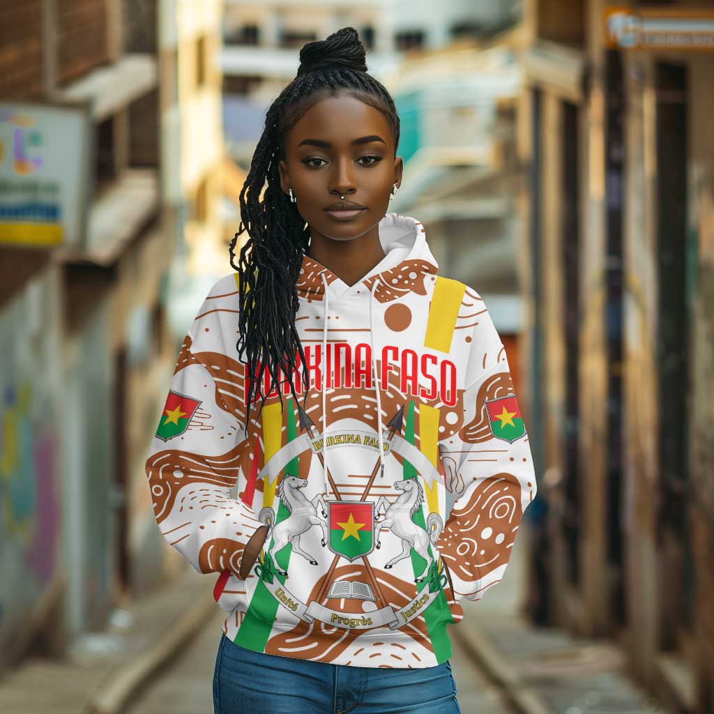 Burkina Faso Rising Horse Hoodie Golden Harvest and National Pride - African Pride