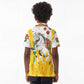 Burkina Faso Rising Horse Kid Polo Shirt Golden Harvest and National Pride - African Pride