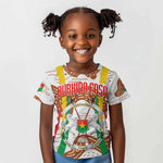 Burkina Faso Rising Horse Kid T shirt Golden Harvest and National Pride - African Pride