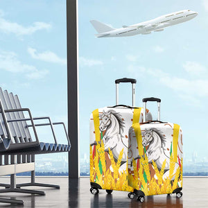Burkina Faso Rising Horse Luggage Cover Golden Harvest and National Pride - African Pride