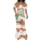 Burkina Faso Rising Horse Mermaid Dress Golden Harvest and National Pride - African Pride
