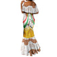 Burkina Faso Rising Horse Mermaid Dress Golden Harvest and National Pride - African Pride