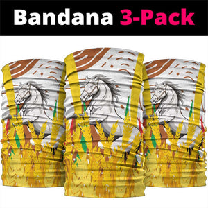 Burkina Faso Rising Horse Neck Gaiter Golden Harvest and National Pride - African Pride