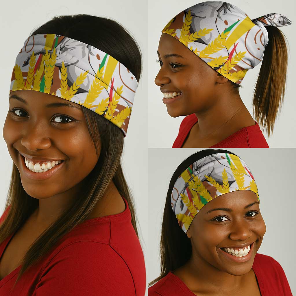Burkina Faso Rising Horse Neck Gaiter Golden Harvest and National Pride - African Pride