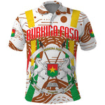 Burkina Faso Rising Horse Polo Shirt Golden Harvest and National Pride - African Pride