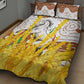 Burkina Faso Rising Horse Quilt Bed Set Golden Harvest and National Pride - African Pride