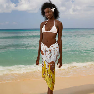 Burkina Faso Rising Horse Sarong Golden Harvest and National Pride - African Pride