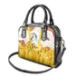 Burkina Faso Rising Horse Shoulder Handbag Golden Harvest and National Pride - African Pride