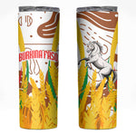 Burkina Faso Rising Horse Skinny Tumbler Golden Harvest and National Pride - African Pride