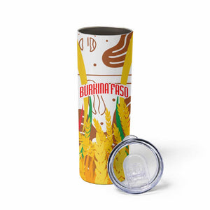 Burkina Faso Rising Horse Skinny Tumbler Golden Harvest and National Pride - African Pride