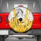 Burkina Faso Rising Horse Spare Tire Cover Golden Harvest and National Pride - African Pride