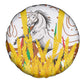 Burkina Faso Rising Horse Spare Tire Cover Golden Harvest and National Pride - African Pride