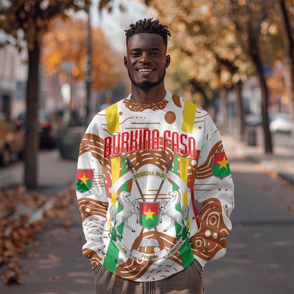 Burkina Faso Rising Horse Sweatshirt Golden Harvest and National Pride - African Pride