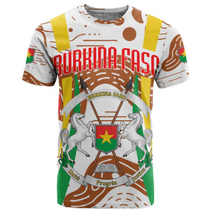 Burkina Faso Rising Horse T shirt Golden Harvest and National Pride - African Pride
