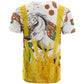 Burkina Faso Rising Horse T shirt Golden Harvest and National Pride - African Pride