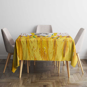 Burkina Faso Rising Horse Tablecloth Golden Harvest and National Pride - African Pride