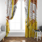 Burkina Faso Rising Horse Window Curtain Golden Harvest and National Pride - African Pride