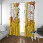 Burkina Faso Rising Horse Window Curtain Golden Harvest and National Pride - African Pride