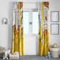 Burkina Faso Rising Horse Window Curtain Golden Harvest and National Pride - African Pride