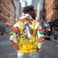 Burkina Faso Rising Horse Zip Hoodie Golden Harvest and National Pride - African Pride