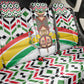 Burkina Faso Back Car Seat Cover Red Green Black Geometric - African Pride