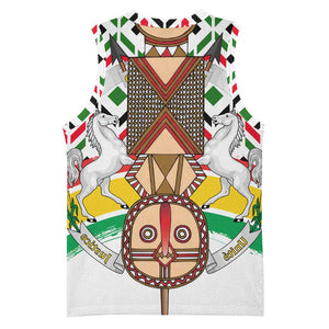 Burkina Faso Basketball Jersey Red Green Black Geometric - African Pride