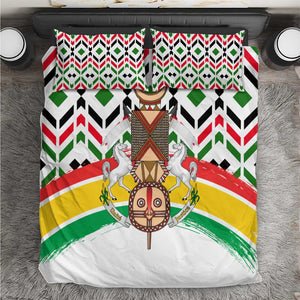 Burkina Faso Bedding Set Red Green Black Geometric - African Pride