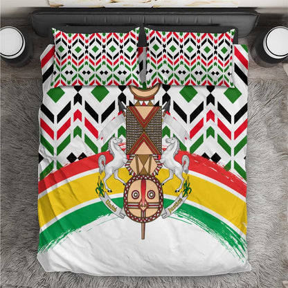 Burkina Faso Bedding Set Red Green Black Geometric - African Pride