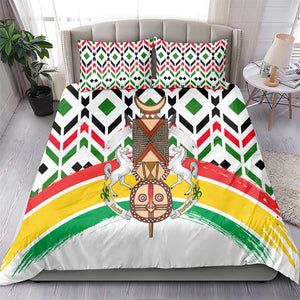 Burkina Faso Bedding Set Red Green Black Geometric - African Pride