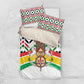 Burkina Faso Bedding Set Red Green Black Geometric - African Pride