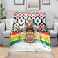 Burkina Faso Blanket Red Green Black Geometric - African Pride