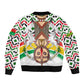 Burkina Faso Bomber Jacket Red Green Black Geometric - African Pride
