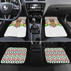 Burkina Faso Car Mats Red Green Black Geometric - African Pride