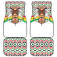 Burkina Faso Car Mats Red Green Black Geometric - African Pride