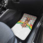 Burkina Faso Car Mats Red Green Black Geometric - African Pride