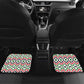 Burkina Faso Car Mats Red Green Black Geometric - African Pride