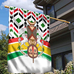 Burkina Faso Garden Flag Red Green Black Geometric - African Pride