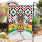 Burkina Faso Garden Flag Red Green Black Geometric - African Pride