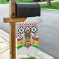 Burkina Faso Garden Flag Red Green Black Geometric - African Pride