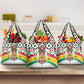 Burkina Faso Grocery Bag Red Green Black Geometric - African Pride