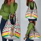 Burkina Faso Grocery Bag Red Green Black Geometric - African Pride