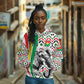 Burkina Faso Hoodie Red Green Black Geometric - African Pride